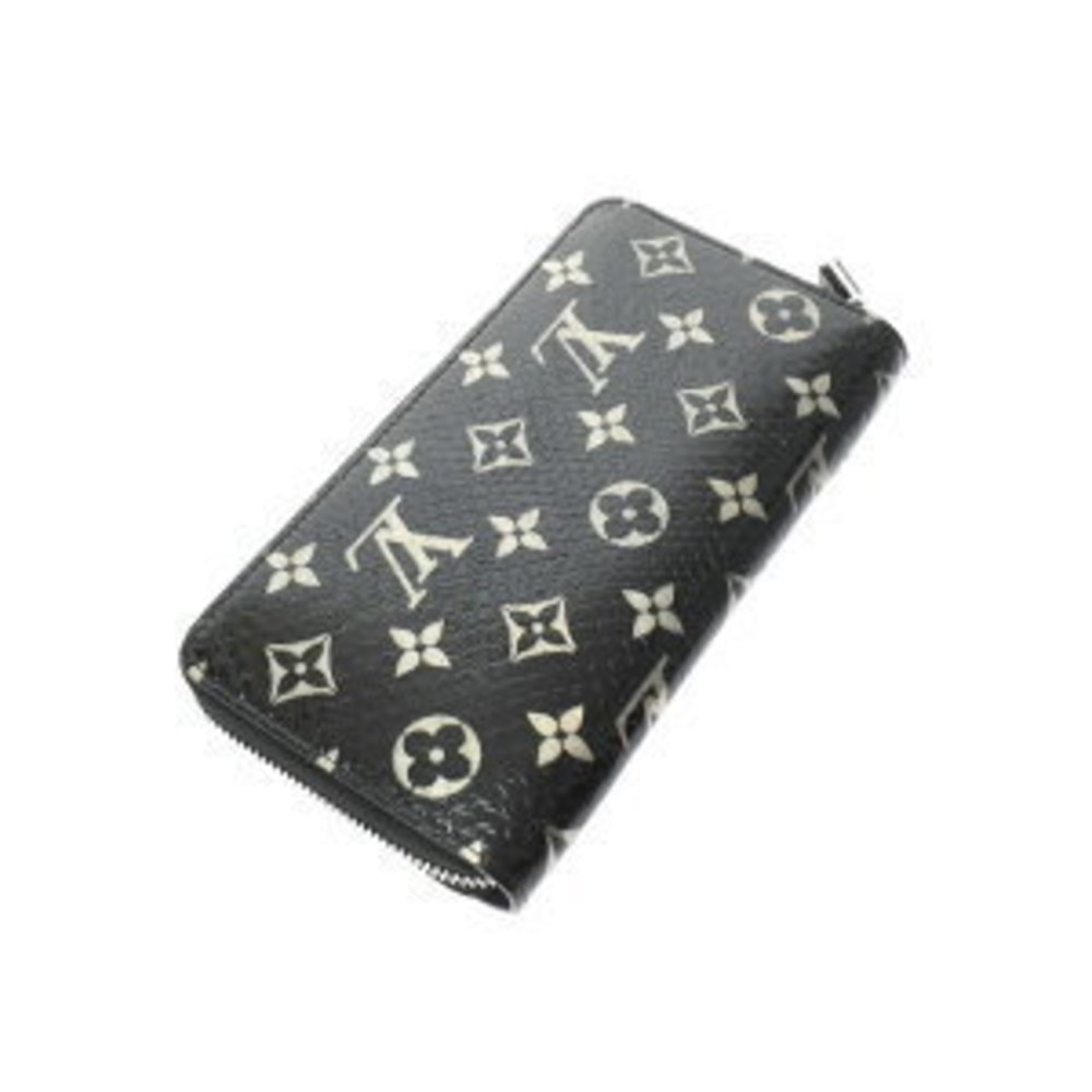 Louis Vuitton Wallet Python Leather Black Zippy L… - image 1